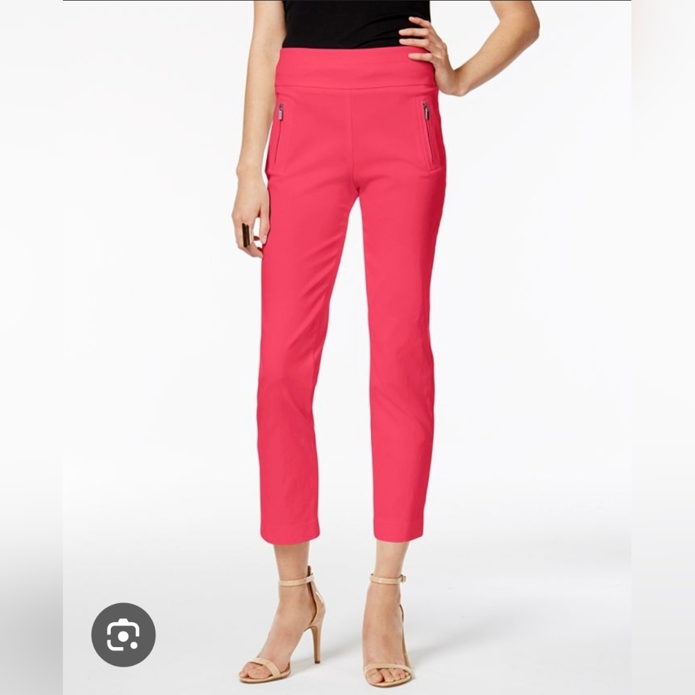 Cache Vintage Coral Cropped Dress Pants 2 Like New